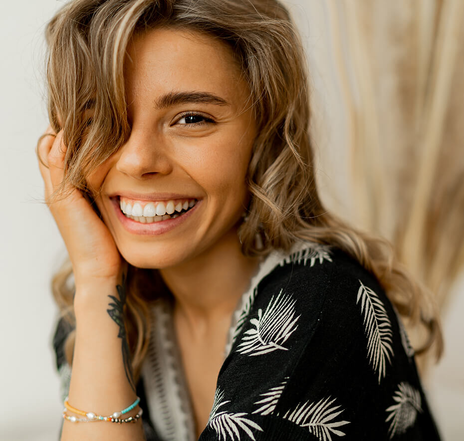Smiling Female model